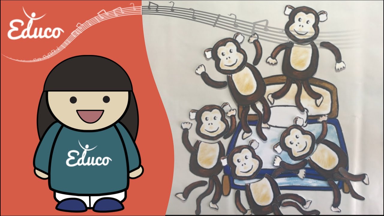 filastrocca in inglese five little monkeys