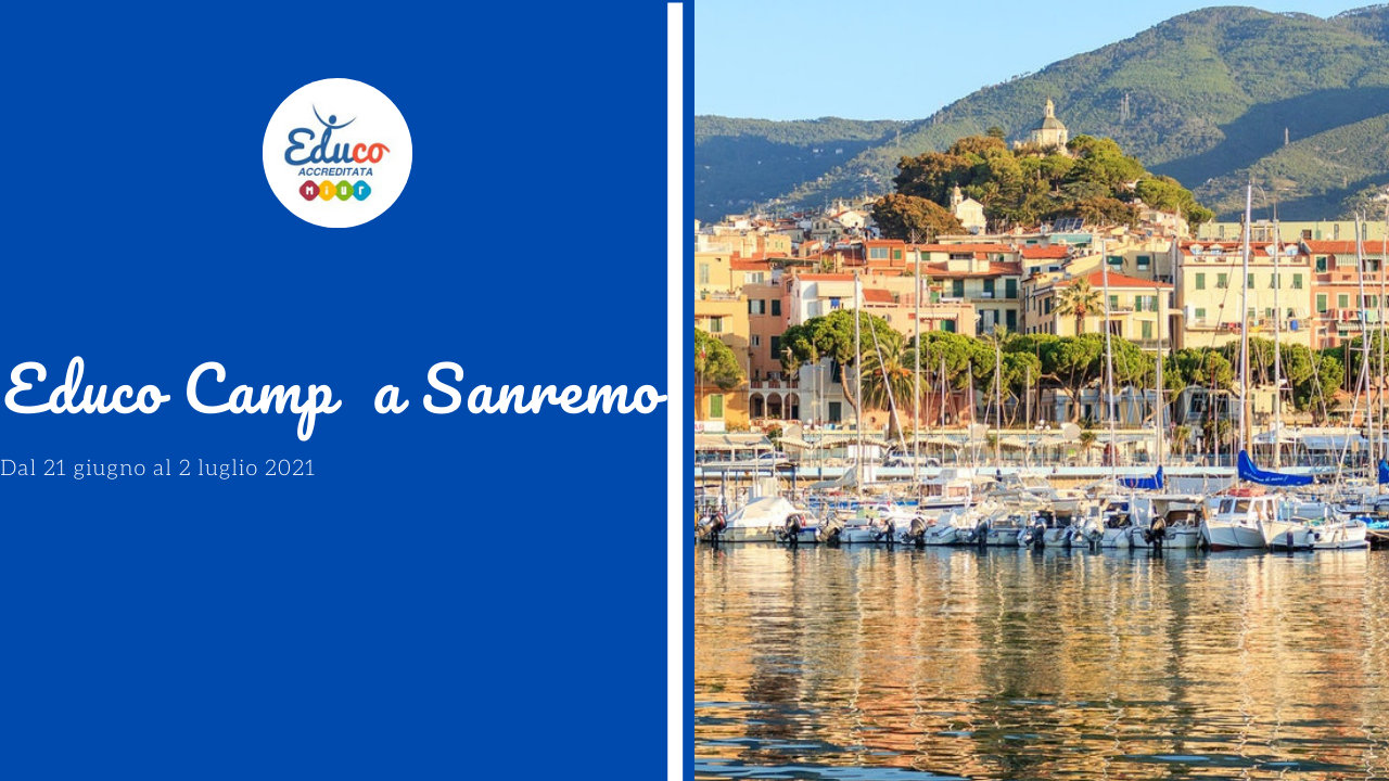 educo camp a sanremo nella città dei fiori