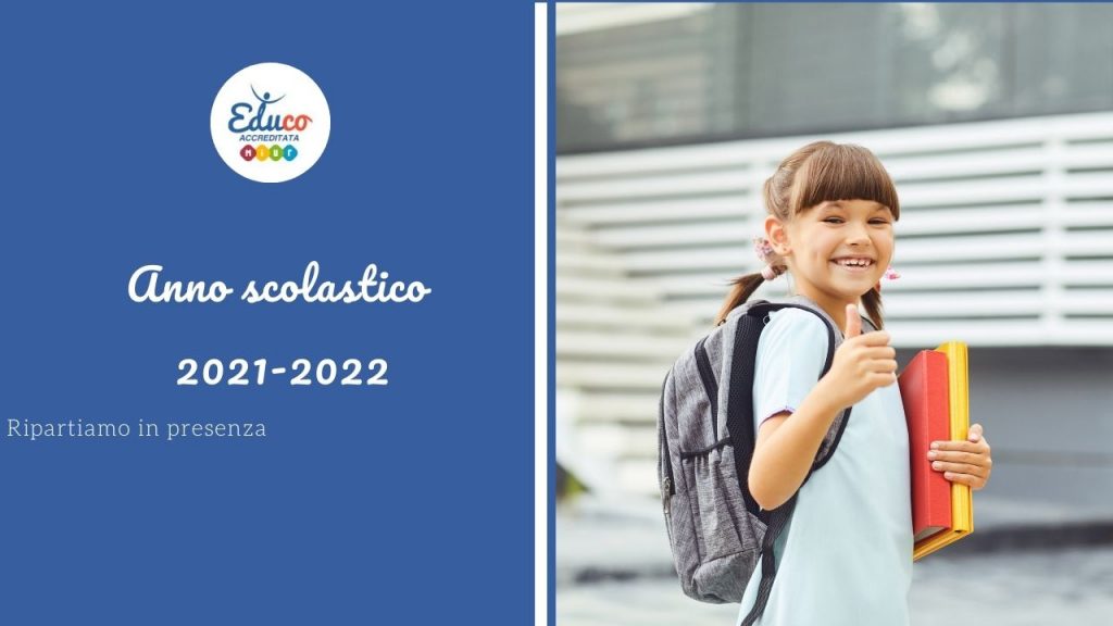 buon anno scolastico 2021-2022 con i progetti di Educo